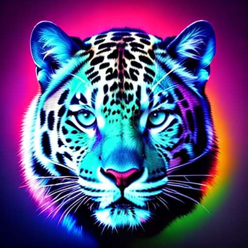 Jaguar in Psychedelic Night Sky Midjourney Prompt - Socialdraft