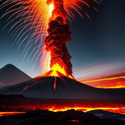 Volcanic Eruption Midjourney Image Prompt - Customizable Art Creation - Socialdraft