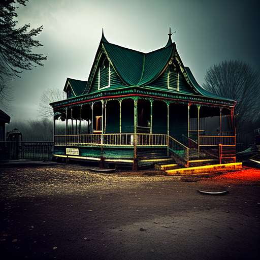 Abandoned Amusement Park Midjourney Prompt - Create Your Own Spooky Adventure - Socialdraft