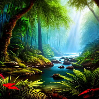 Rainforest History Text-to-Image prompts - Unique Customization Available - Socialdraft