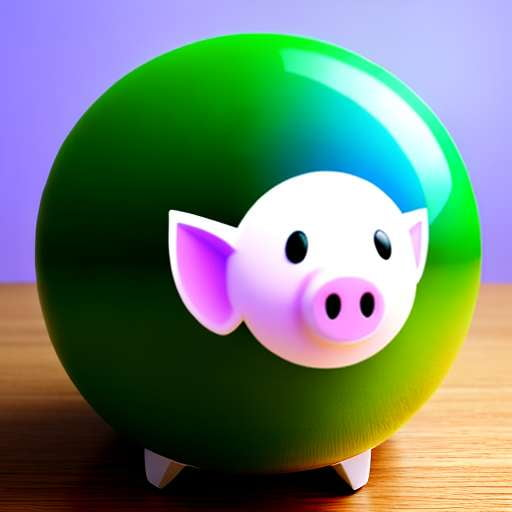 Transparent Piggy Bank Midjourney Prompt - Personalized DIY Coin Bank Kit - Socialdraft