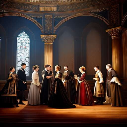 Elizabethan Era Illustration Midjourney Prompt - Shakespearean Drama Inspired - Socialdraft
