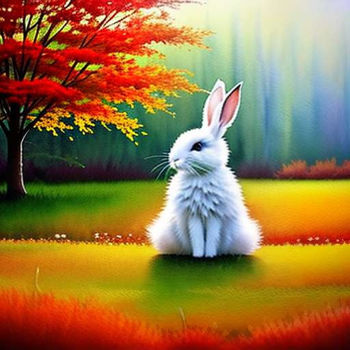 Fall Bunny Midjourney Prompt: Create a Cozy Garden Scene - Socialdraft