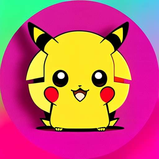 Pikachu Valentine's Day Chibi Midjourney Prompt - Customizable Pokemon Art - Socialdraft