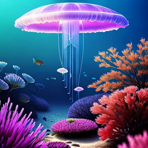 Jellyfish Garden Custom Midjourney Prompt - Create Your Own Underwater Wonderland - Socialdraft