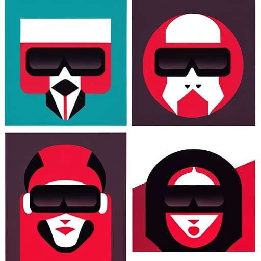 Law Enforcement Icon Pack - Customizable Midjourney Imagery - Socialdraft