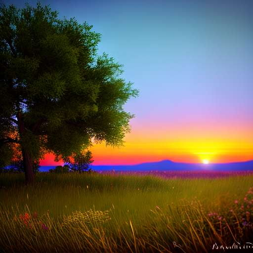 "Southwest Sunset" Midjourney Prompt - Text-to-Image Creation - Socialdraft