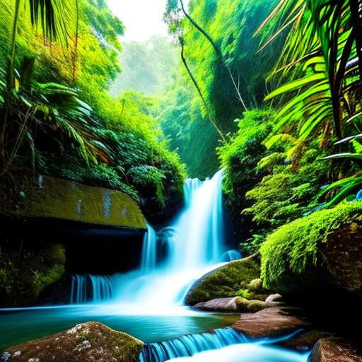 "Magical Multilevel Waterfall" Midjourney Prompt for Stunning Image Generation - Socialdraft