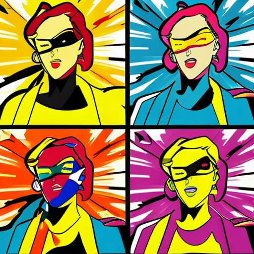 Powerful Pop Art Comics Midjourney Prompts: Create Your Own Colorful Characters - Socialdraft