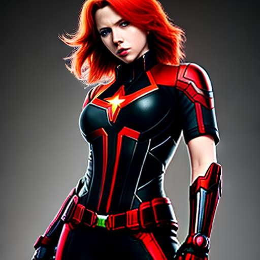Marvel Avengers Black Widow Portrait Midjourney Prompt - Socialdraft