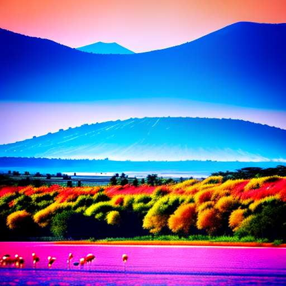 Lake Nakuru Midjourney Artistic Inspiration Image Prompt - Socialdraft