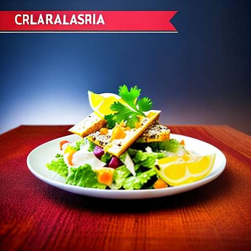 Caesar Salad with Sriracha Mayo Dressing: Customizable Midjourney Prompt - Socialdraft