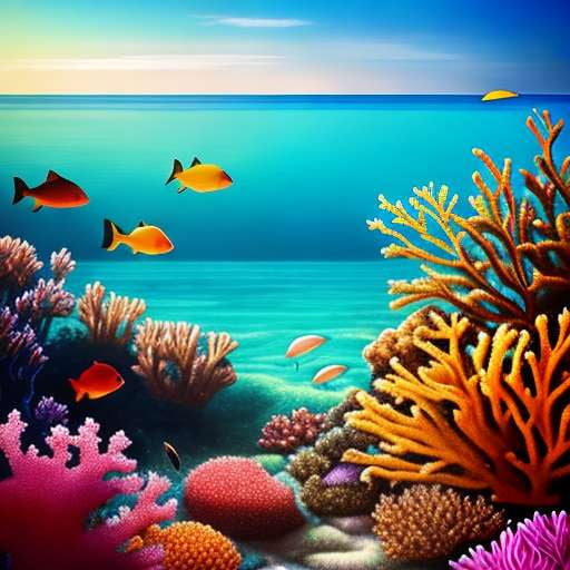 Coral Reef Wonderland Image Generation Midjourney Prompt - Socialdraft