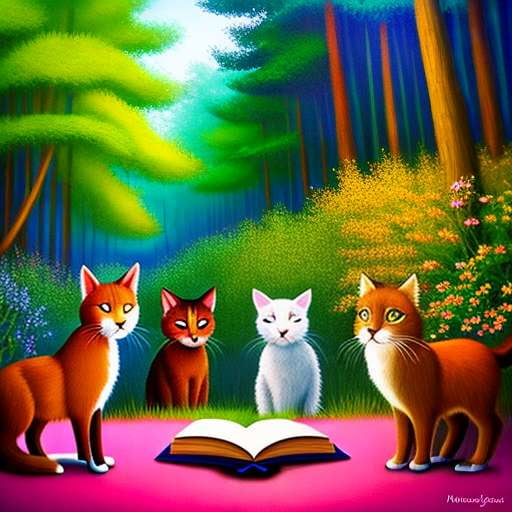 Animal Book Club Midjourney Prompt - Create Your Own Custom Animal Reading Group Illustration! - Socialdraft
