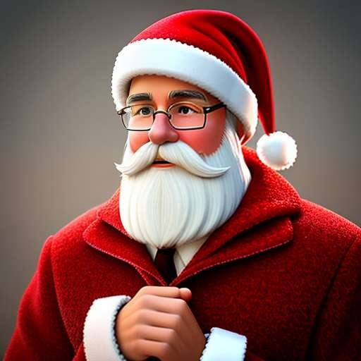 "Santa Claus Fleece Pajamas" Midjourney Image Prompt - Socialdraft