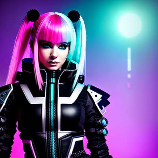 Cybergoth Cyberdog Outfit Midjourney Prompt - Socialdraft