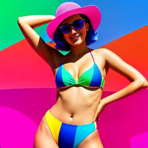 Seersucker Bikini Midjourney Creation: Personalize your Summer Look - Socialdraft