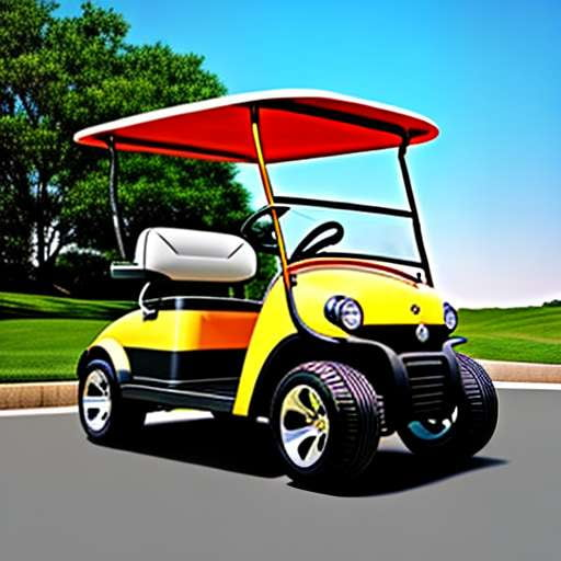 Retro-Futuristic Golf Cart Midjourney Prompt - Customizable and Unique! - Socialdraft
