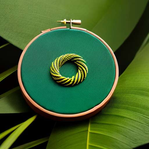 Reptile Hoop Embroidery - Midjourney Design Prompt for Stunning DIY Art - Socialdraft
