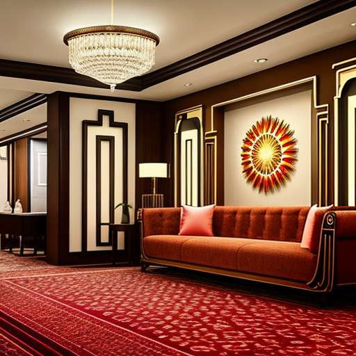 "Art Deco Hotel Lobby" Midjourney Prompt for Custom Image Generation - Socialdraft