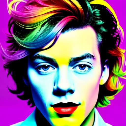 "Pop Art Harry Styles Midjourney Prompt" - Socialdraft