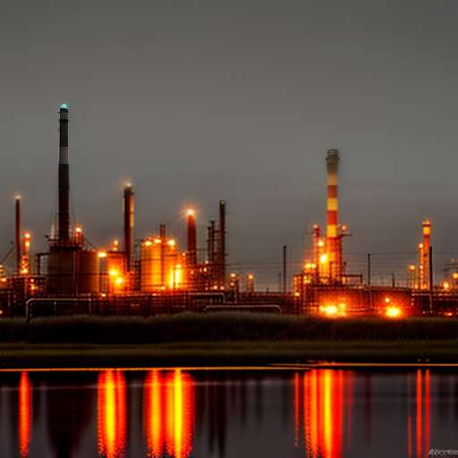 Texas Oil Refinery Midjourney Prompt - Create a Stunning Image of Industrial America - Socialdraft