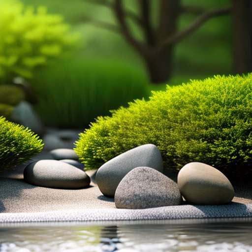 Zen Garden Midjourney Prompt - Create Your Own Peaceful Retreat with Stones and Raked Gravel - Socialdraft