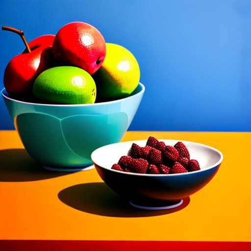 Modern Fruit Still Life Midjourney Prompt - Customizable Abstract Art - Socialdraft