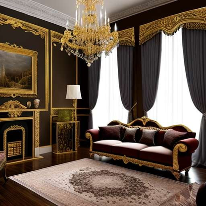 "Dark Romance" Midjourney Prompt for Gothic Living Room Interiors - Socialdraft
