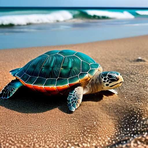 Beachy Turtle Midjourney Prompt: Generate Your Own Coastal Oasis - Socialdraft