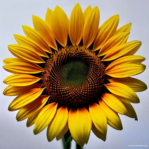 Midjourney Sunflower White Background Image Prompt - Socialdraft