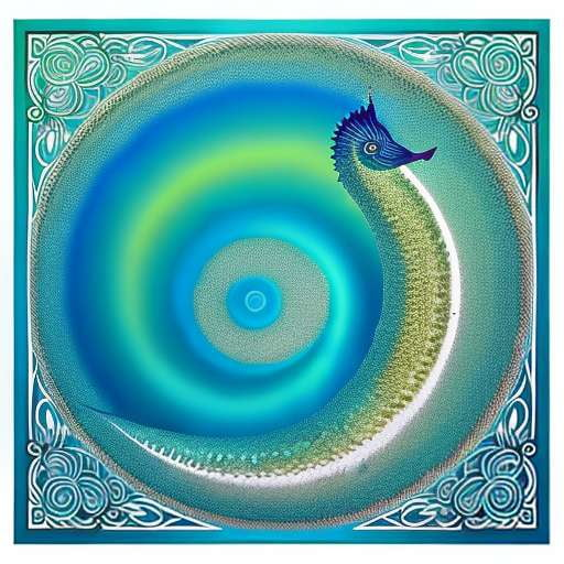 Seahorse Line Art Midjourney Prompt - Create Your Own Oceanic Masterpiece - Socialdraft