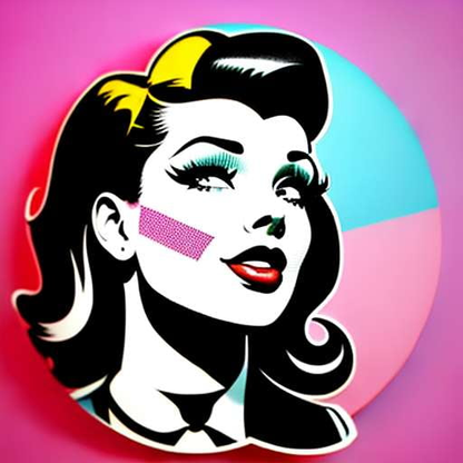 Rockabilly Pinup Girl Sticker Pack Midjourney Prompt - Socialdraft