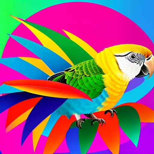 Parrot Party Hat Midjourney Prompt - Socialdraft