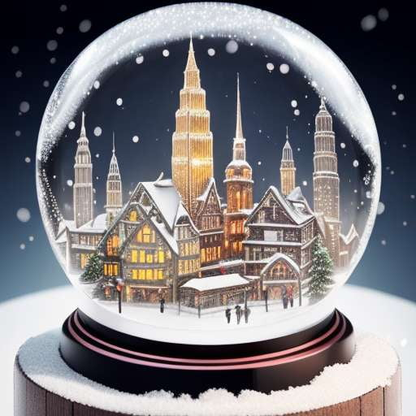 US Snow Globe Miniature City Collection - Socialdraft