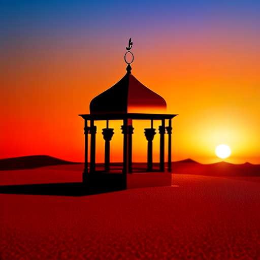 Middle Eastern Sunset - Customizable Midjourney Prompt for Text-to-Image Generation - Socialdraft