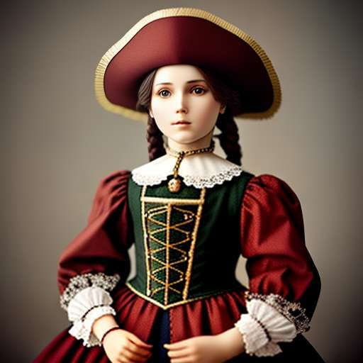Pirate Doll Portrait: Customizable Midjourney Prompt for Unique Art Prints - Socialdraft