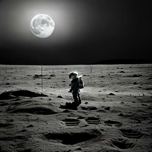 Moon Landing Midjourney Image Prompt for Creative Customizations - Socialdraft