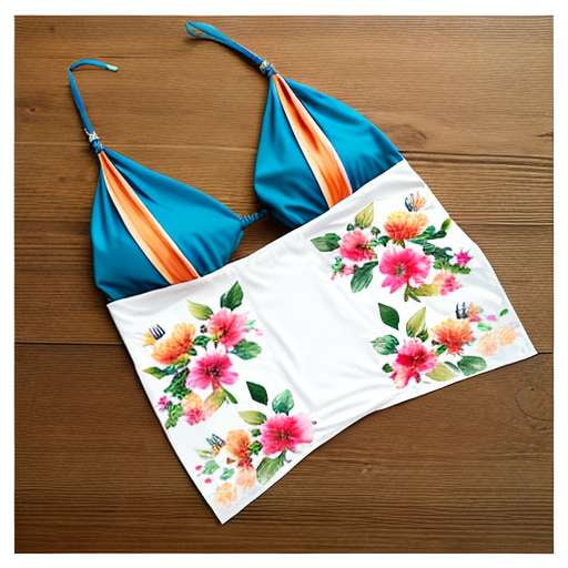 Rustic Floral Bikini Midjourney Prompt: Get Ready for Summer