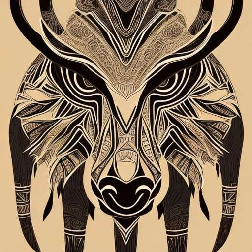 Midjourney Tribal Animal Totem Illustrations for Unique Custom Designs - Socialdraft