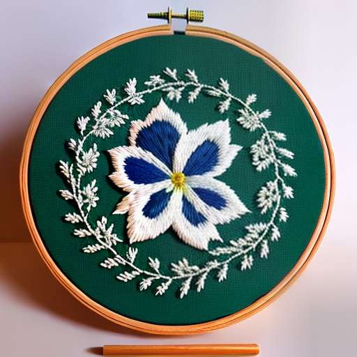 "Customizable Hoop Embroidery Midjourney Prompt" - Socialdraft