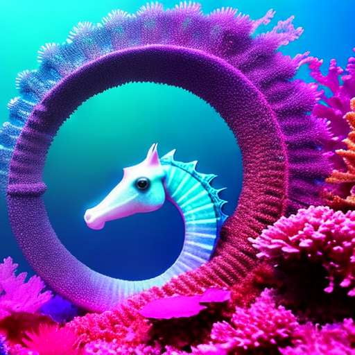 Neon Seahorse Midjourney Masterpiece for Artistic Creations - Socialdraft