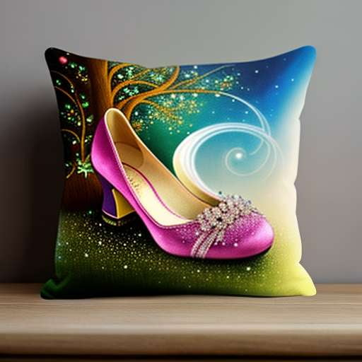 Glass Slipper Portrait Midjourney Prompt - Customizable Cinderella Art - Socialdraft