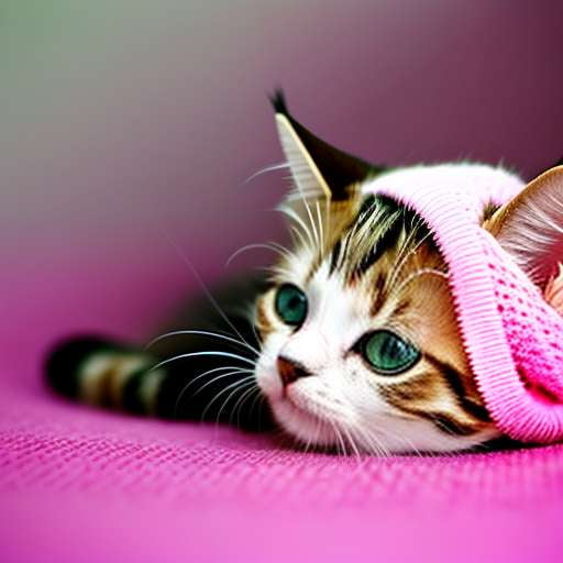 "Customizable Playful Kitten in Bed Midjourney Prompt" - Socialdraft