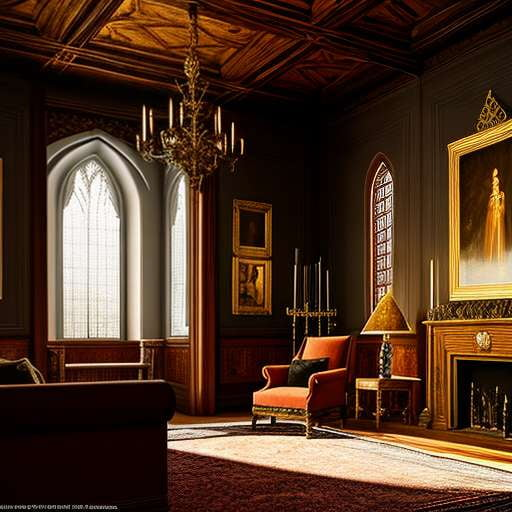 medieval castle living room
