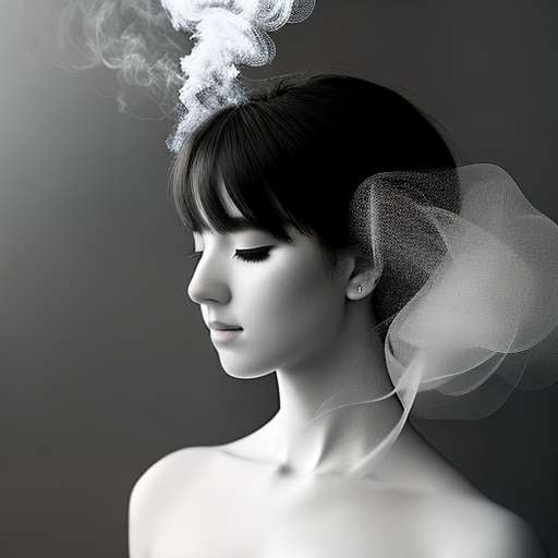 Midjourney Minimalistic Smoke Portrait Prompt | Image Generation Tool - Socialdraft