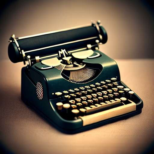 "Vintage Typewriter" Midjourney Prompt for Unique Wedding Invitations - Socialdraft