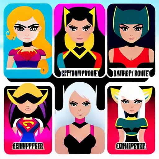 Comic Book Sexy Girls Sticker Pack Midjourney Prompt - Socialdraft