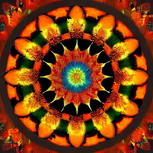 Autumn Harvest Mandala Midjourney Prompt for Unique Custom Art Creation - Socialdraft