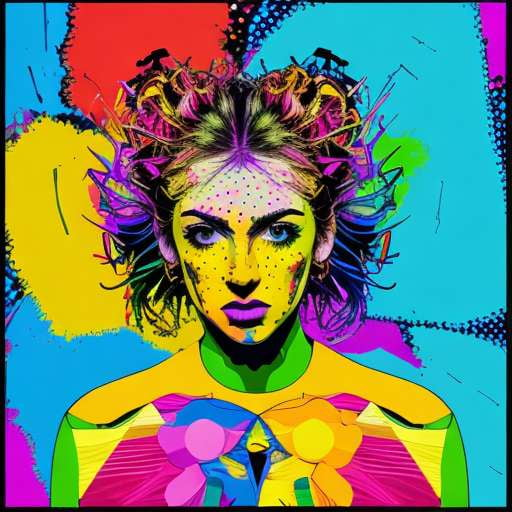 Midjourney Psychedelic Portrait Prompt in Vibrant Colors - Socialdraft